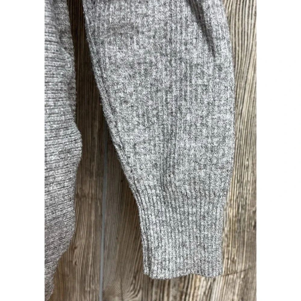 Seraphine Maternity Sweater Grey Knit Cowl Neck MED Soft‎ Cozy Warm Winter Chic - Picture 3 of 14